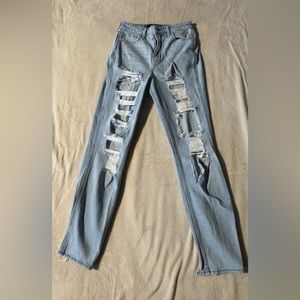 Hollister high rise mom jeans